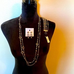 WHBM Set - Necklace, Bracelet & Earrings